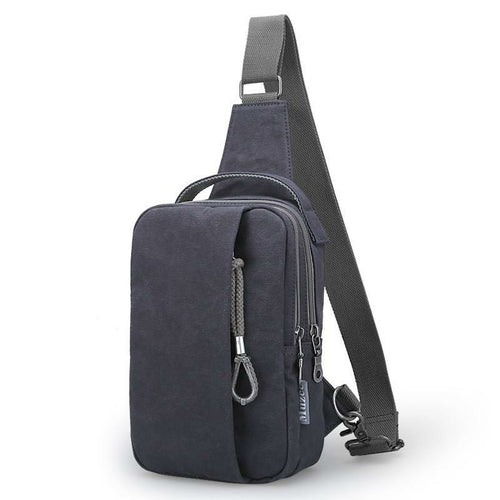 Fashion Casual Canvas Travel Chest Bag For Men Maroon Asteria