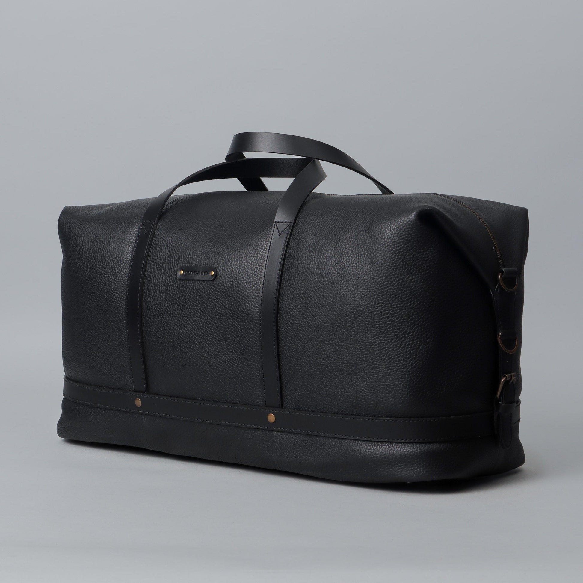 Runway Leather Travel Bag Cyan Beech