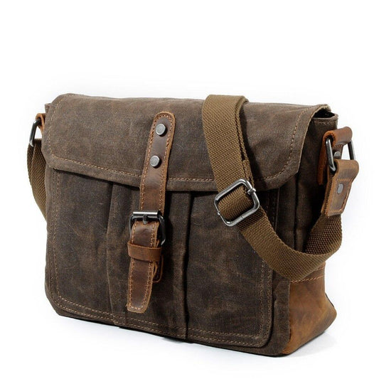 High Quality Casual Canvas Messenger Bag For Men Maroon Asteria