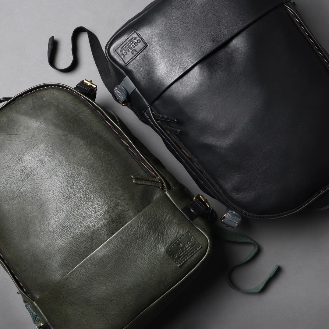 Mustang Leather Backpack Cyan Beech