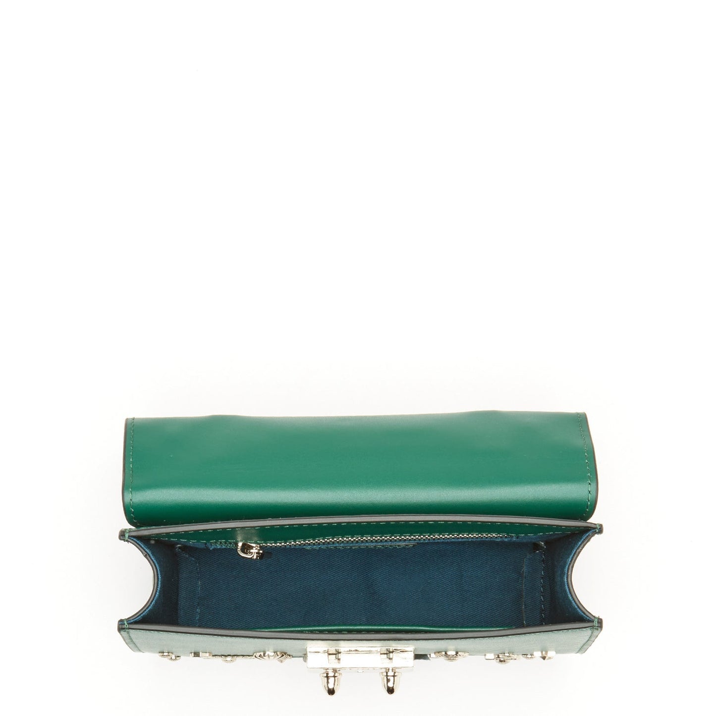 SUSU Small Leather Crossbody Bag Dark Green Purse Women's Handbag Amethyst Mnemosyne