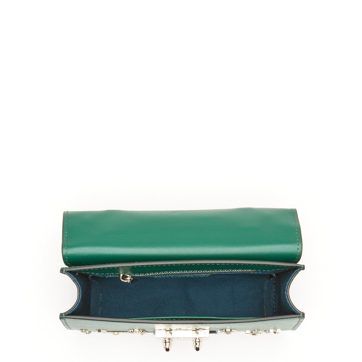 SUSU Small Leather Crossbody Bag Dark Green Purse Women's Handbag Amethyst Mnemosyne