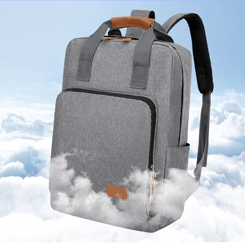 Business Casual Backpacks For Men Waterproof Oxford Cloth Bag Male Maroon Asteria