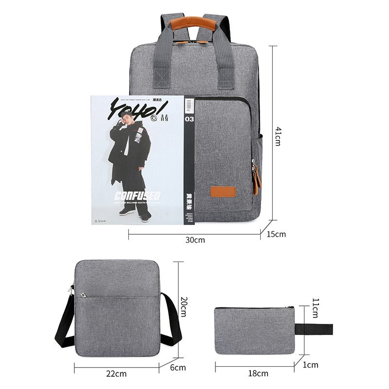 Business Casual Backpacks For Men Waterproof Oxford Cloth Bag Male Maroon Asteria