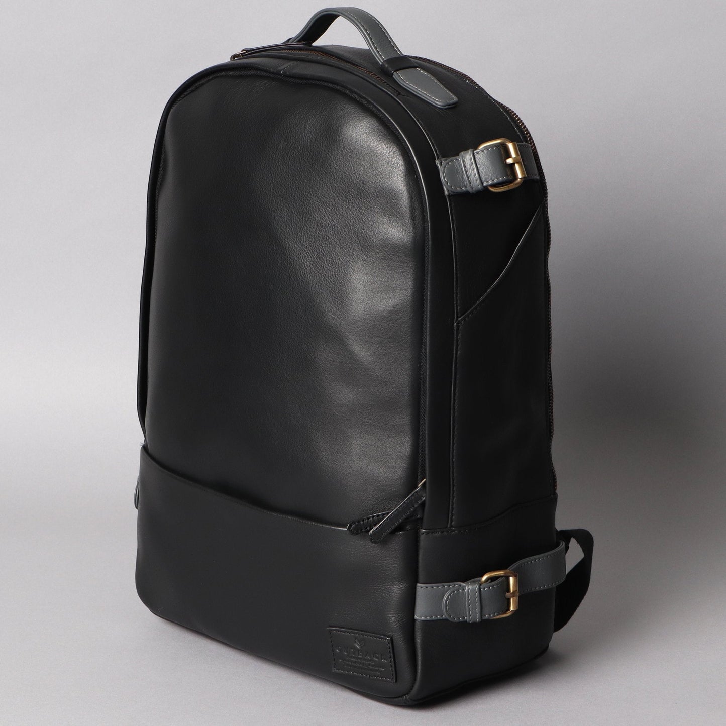 Mustang Leather Backpack Cyan Beech