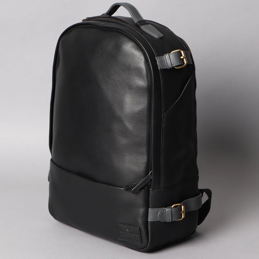Mustang Leather Backpack Cyan Beech