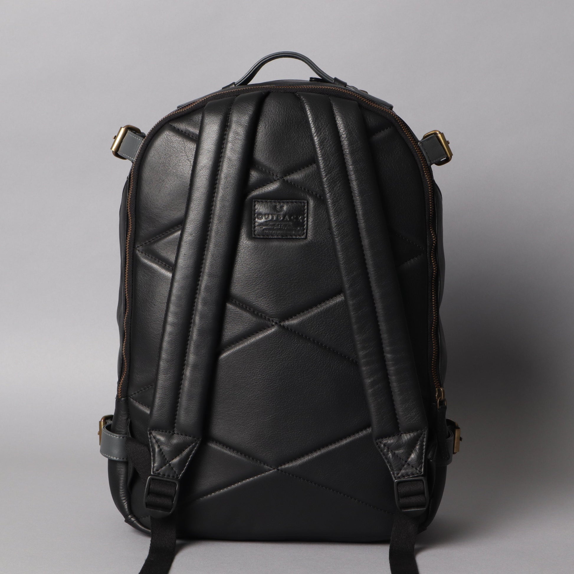 Mustang Leather Backpack Cyan Beech