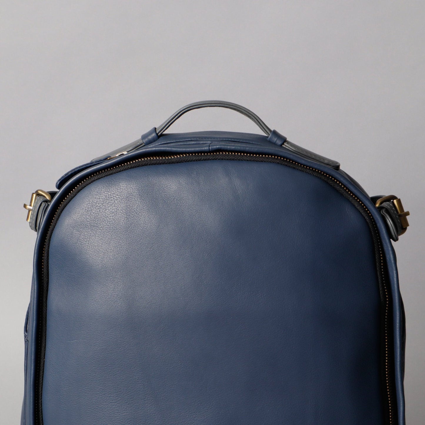Mustang Leather Backpack Cyan Beech