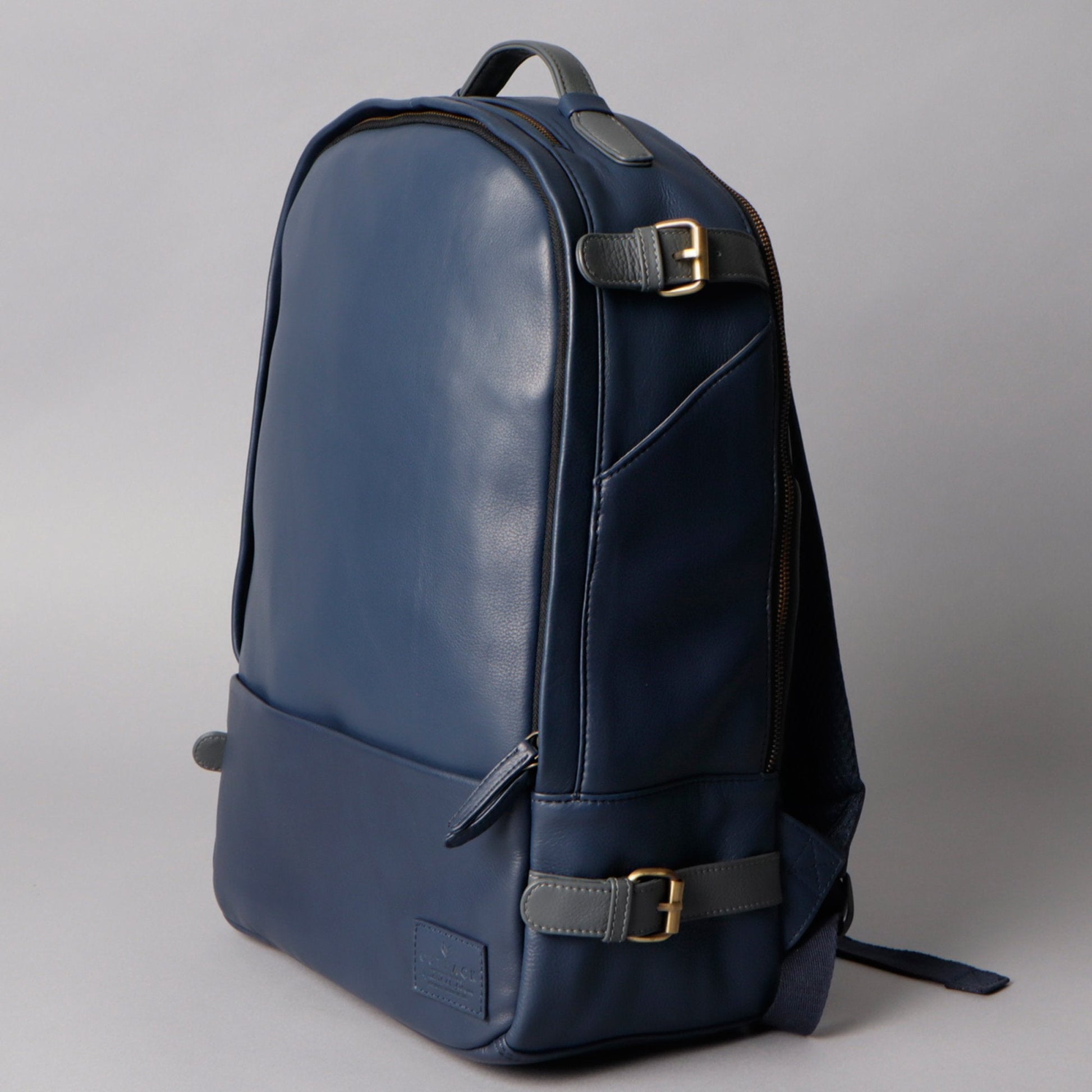 Mustang Leather Backpack Cyan Beech
