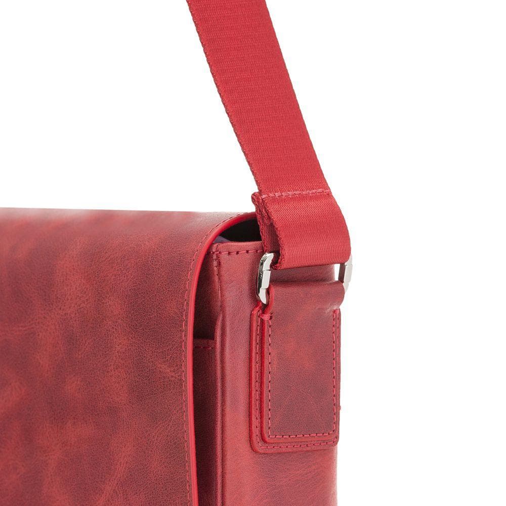 Calisto Handmade Genuine Leather Shoulder Strap Messenger Bags Silver Epimetheus