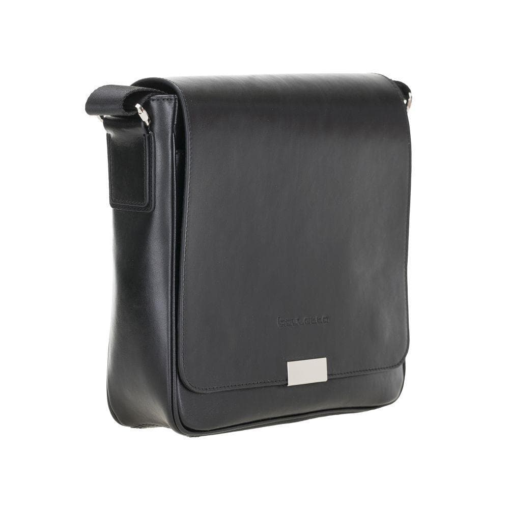 Calisto Handmade Genuine Leather Shoulder Strap Messenger Bags Silver Epimetheus