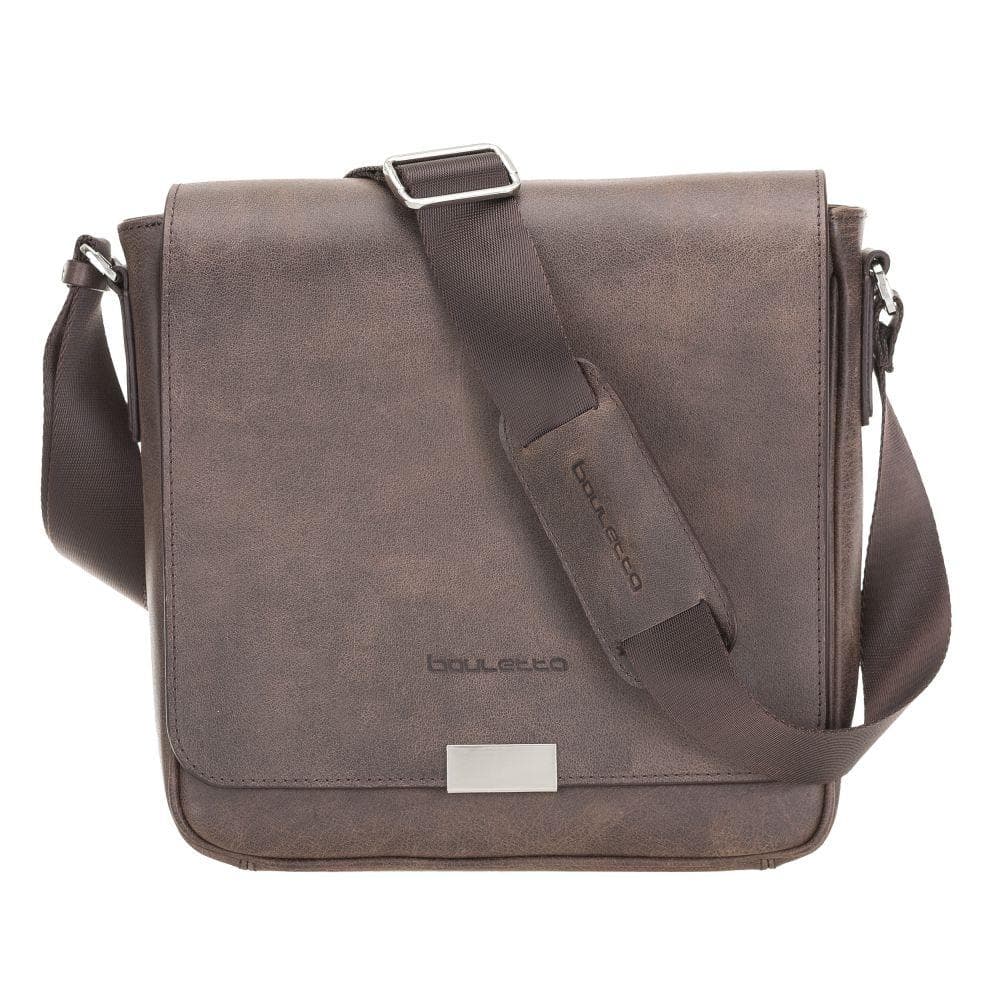 Calisto Handmade Genuine Leather Shoulder Strap Messenger Bags Silver Epimetheus