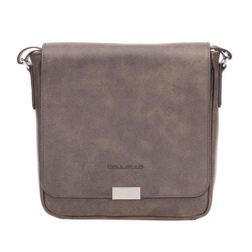 Calisto Handmade Genuine Leather Shoulder Strap Messenger Bags Silver Epimetheus