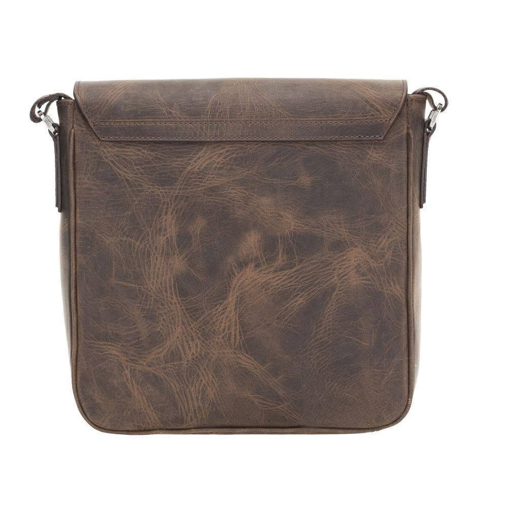 Calisto Handmade Genuine Leather Shoulder Strap Messenger Bags Silver Epimetheus