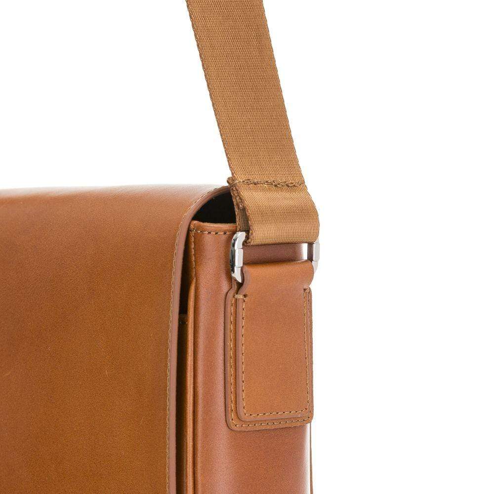 Calisto Handmade Genuine Leather Shoulder Strap Messenger Bags Silver Epimetheus