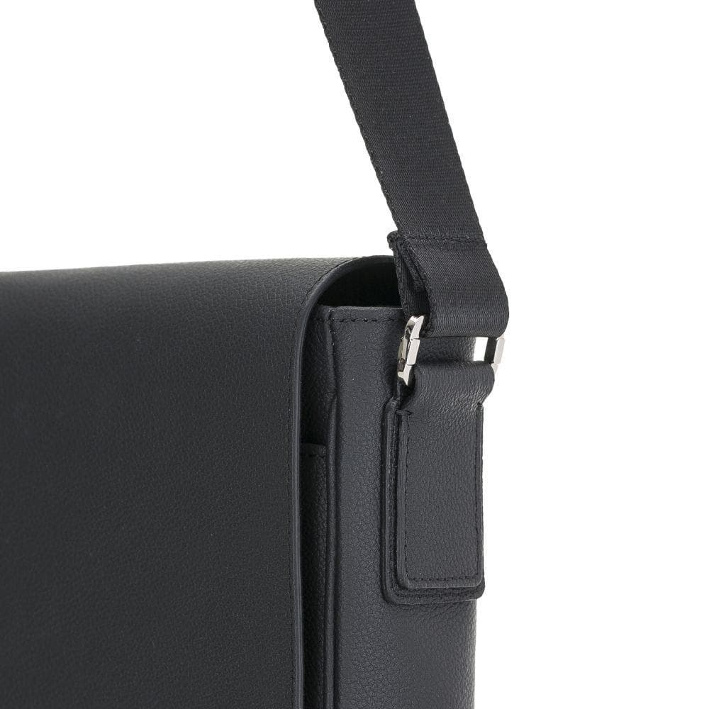 Calisto Handmade Genuine Leather Shoulder Strap Messenger Bags Silver Epimetheus
