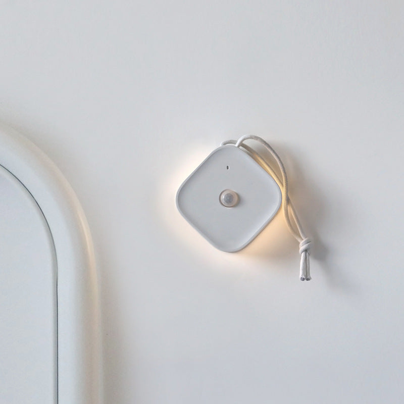 LED Night Wall Lamp Motion Sensor Human Induction Light Maroon Asteria