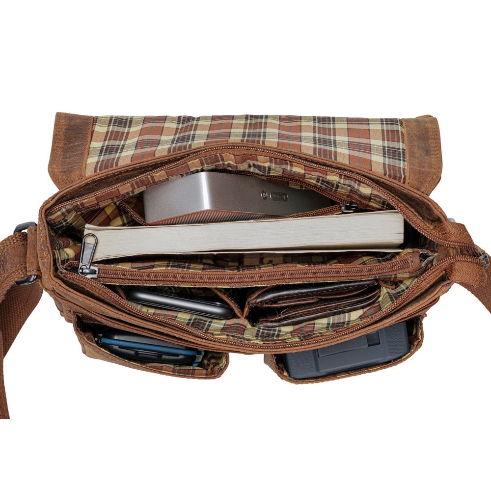 Vintage Messenger Bag Carmine Juniper